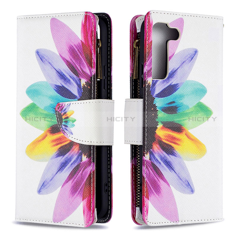 Custodia Portafoglio In Pelle Fantasia Modello Cover con Supporto B04F per Samsung Galaxy S24 5G