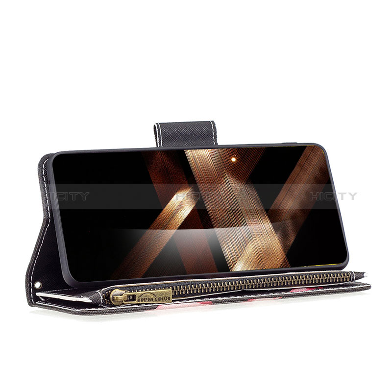 Custodia Portafoglio In Pelle Fantasia Modello Cover con Supporto B04F per Xiaomi Poco C65
