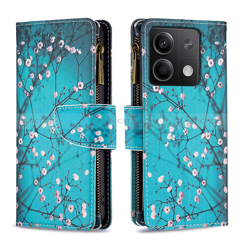 Custodia Portafoglio In Pelle Fantasia Modello Cover con Supporto B04F per Xiaomi Redmi Note 13 5G