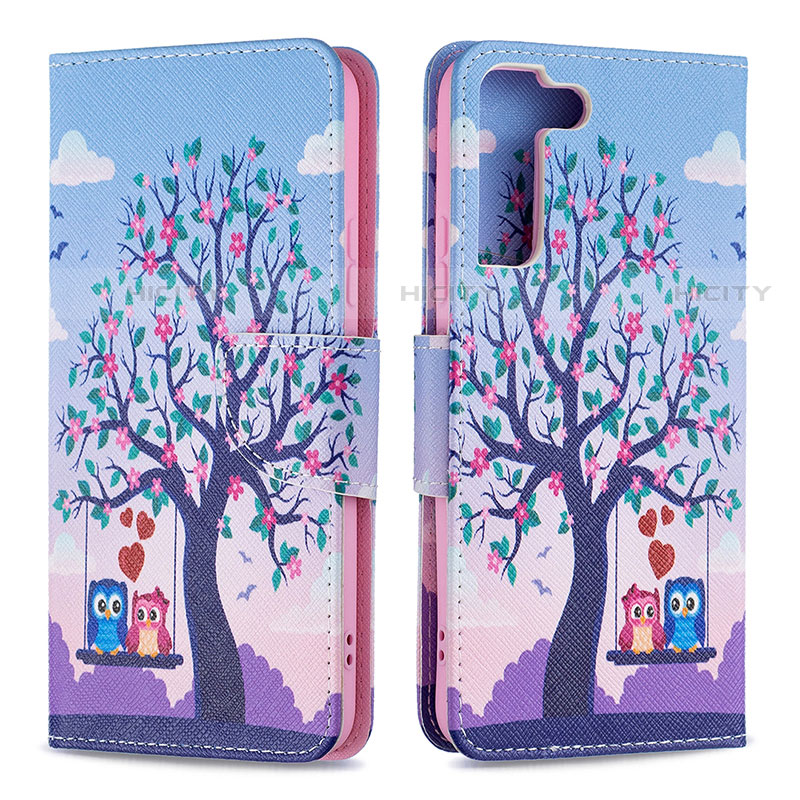 Custodia Portafoglio In Pelle Fantasia Modello Cover con Supporto B09F per Samsung Galaxy S21 5G