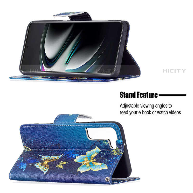 Custodia Portafoglio In Pelle Fantasia Modello Cover con Supporto B09F per Samsung Galaxy S21 FE 5G