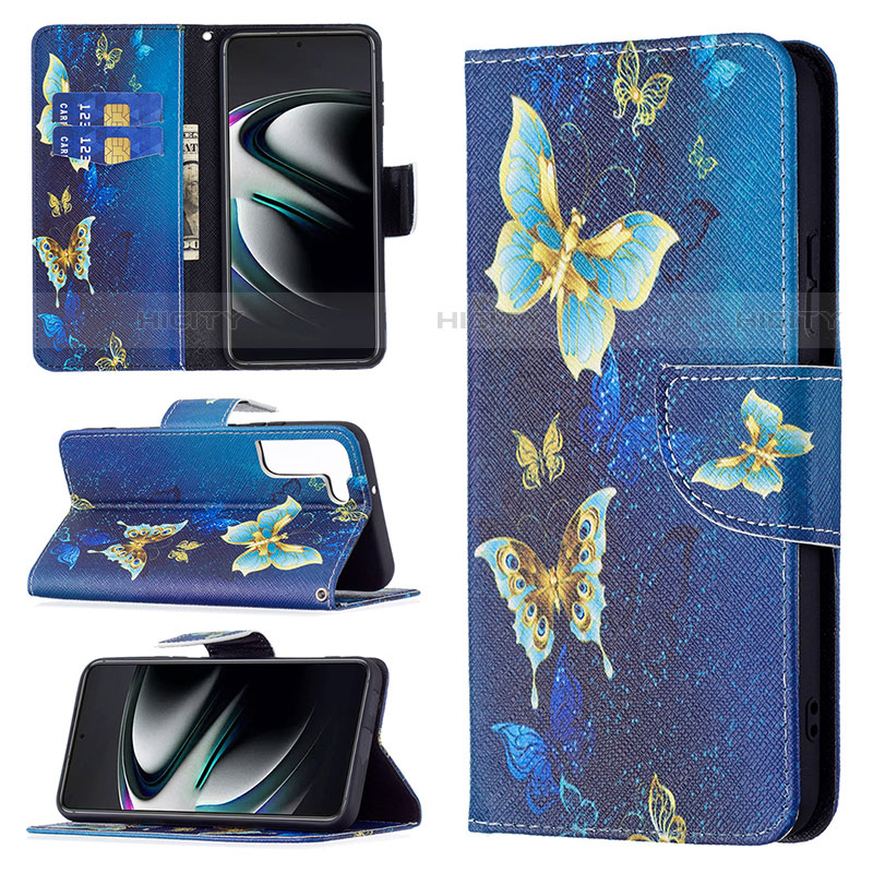 Custodia Portafoglio In Pelle Fantasia Modello Cover con Supporto B09F per Samsung Galaxy S21 Plus 5G