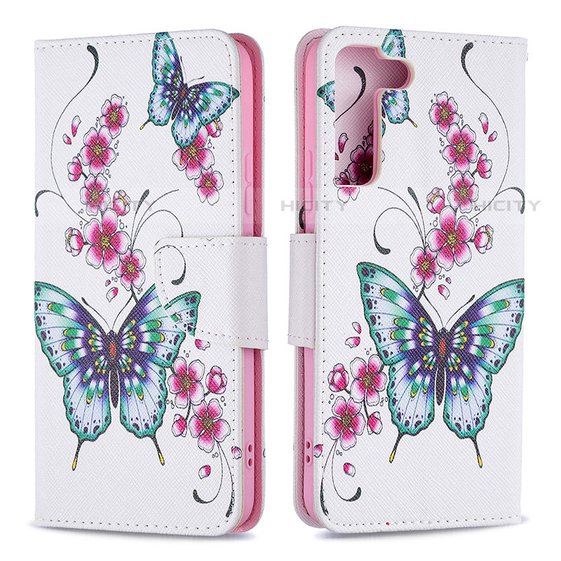 Custodia Portafoglio In Pelle Fantasia Modello Cover con Supporto B09F per Samsung Galaxy S21 Plus 5G