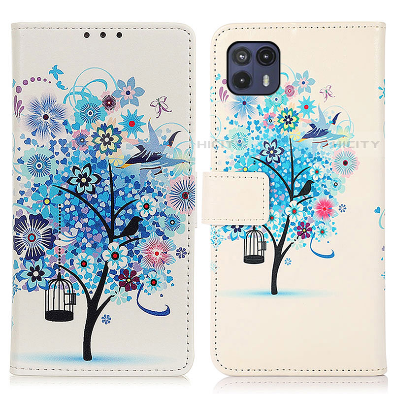 Custodia Portafoglio In Pelle Fantasia Modello Cover con Supporto D02Y per Motorola Moto G50 5G