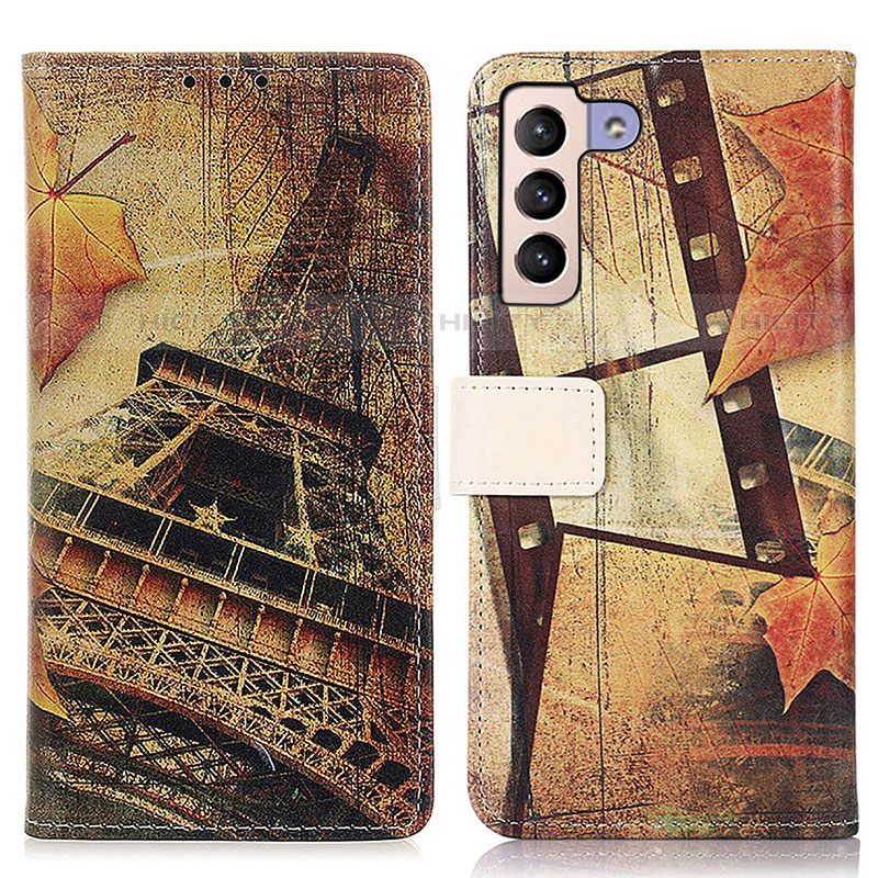 Custodia Portafoglio In Pelle Fantasia Modello Cover con Supporto D02Y per Samsung Galaxy S21 5G