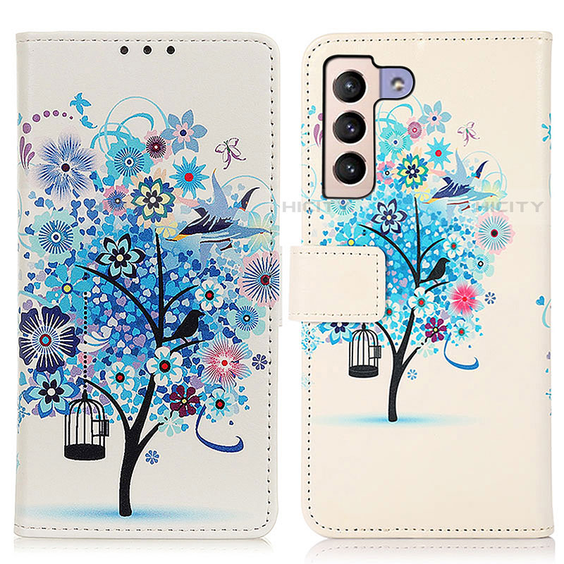 Custodia Portafoglio In Pelle Fantasia Modello Cover con Supporto D02Y per Samsung Galaxy S21 Plus 5G