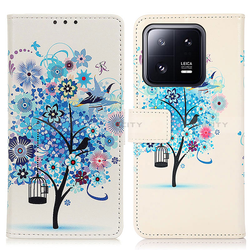Custodia Portafoglio In Pelle Fantasia Modello Cover con Supporto D02Y per Xiaomi Mi 13 5G