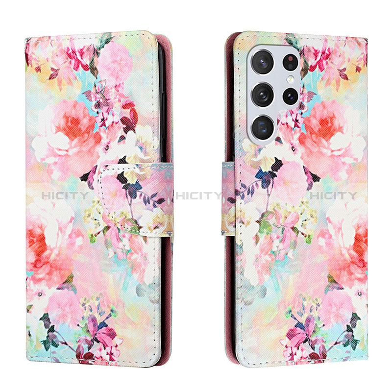 Custodia Portafoglio In Pelle Fantasia Modello Cover con Supporto H01X per Samsung Galaxy S22 Ultra 5G