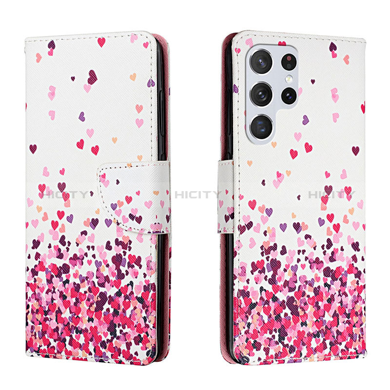 Custodia Portafoglio In Pelle Fantasia Modello Cover con Supporto H01X per Samsung Galaxy S22 Ultra 5G