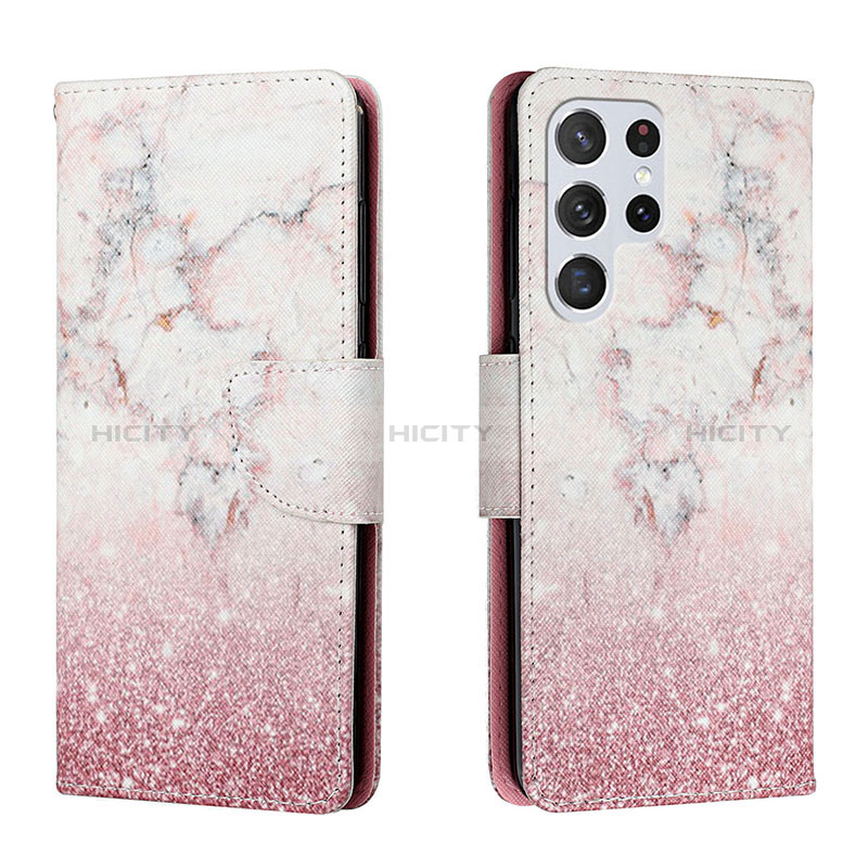 Custodia Portafoglio In Pelle Fantasia Modello Cover con Supporto H01X per Samsung Galaxy S22 Ultra 5G