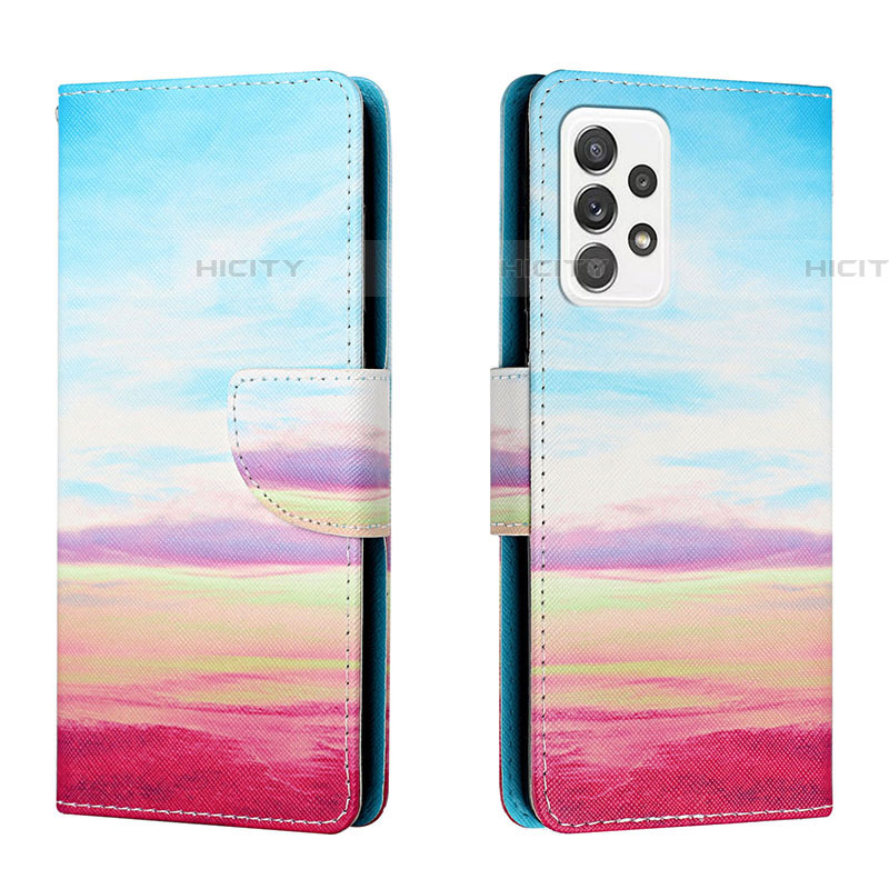Custodia Portafoglio In Pelle Fantasia Modello Cover con Supporto H02X per Samsung Galaxy A53 5G