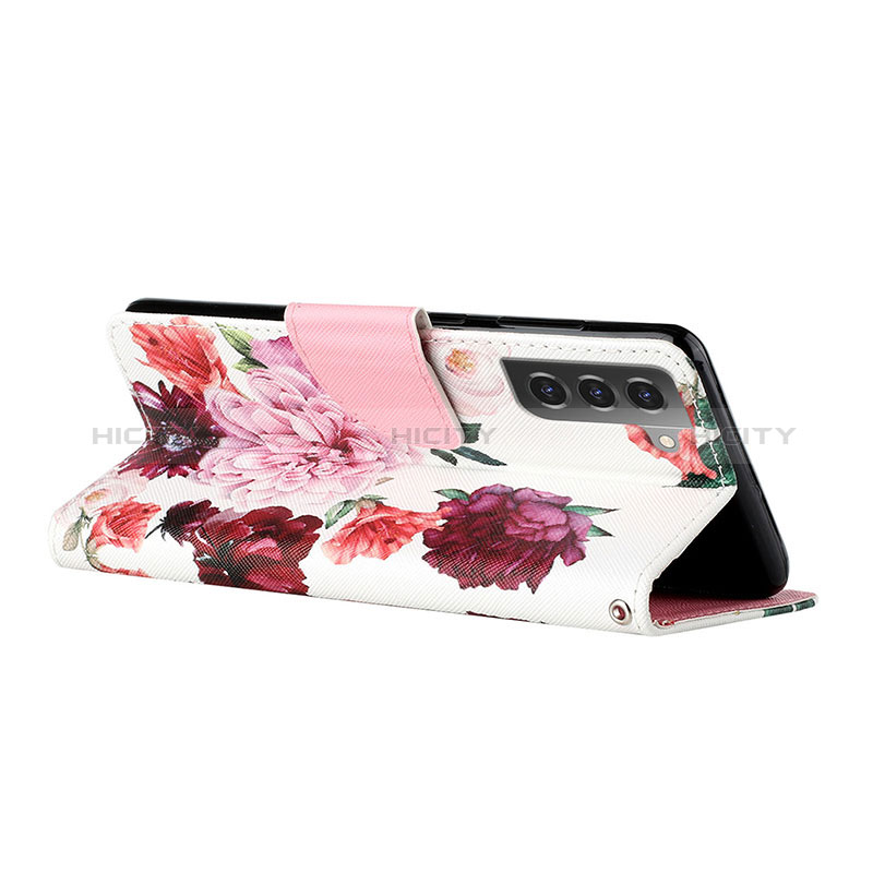 Custodia Portafoglio In Pelle Fantasia Modello Cover con Supporto H02X per Samsung Galaxy S22 5G