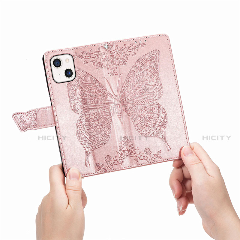 Custodia Portafoglio In Pelle Fantasia Modello Cover con Supporto H08 per Apple iPhone 14 Plus