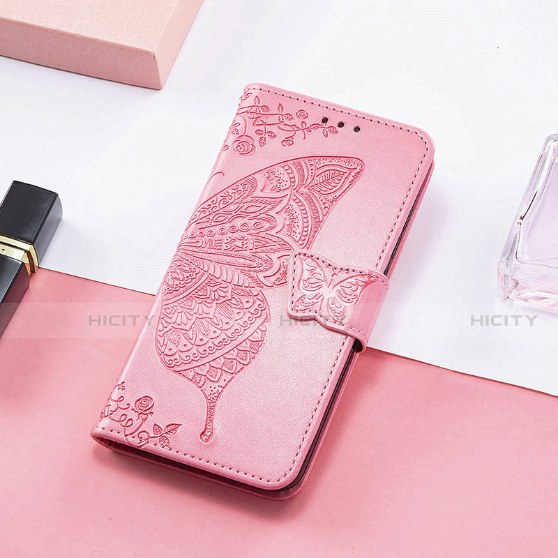 Custodia Portafoglio In Pelle Fantasia Modello Cover con Supporto H08 per Apple iPhone 14 Plus Rosa Caldo