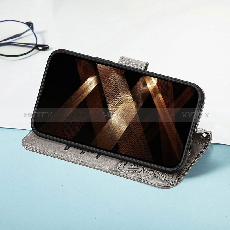 Custodia Portafoglio In Pelle Fantasia Modello Cover con Supporto H08 per Apple iPhone 14 Pro Max