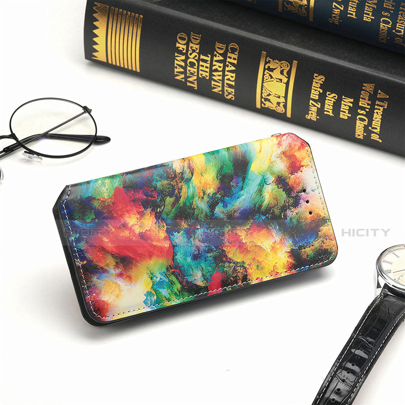 Custodia Portafoglio In Pelle Fantasia Modello Cover con Supporto H10 per Apple iPhone 13