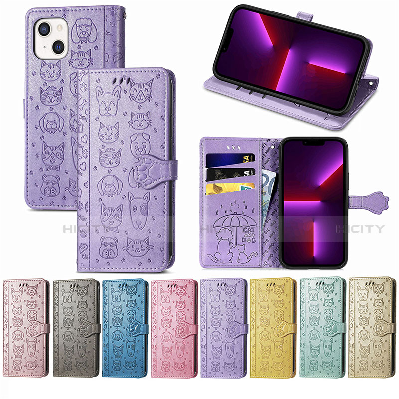 Custodia Portafoglio In Pelle Fantasia Modello Cover con Supporto H11 per Apple iPhone 14 Plus