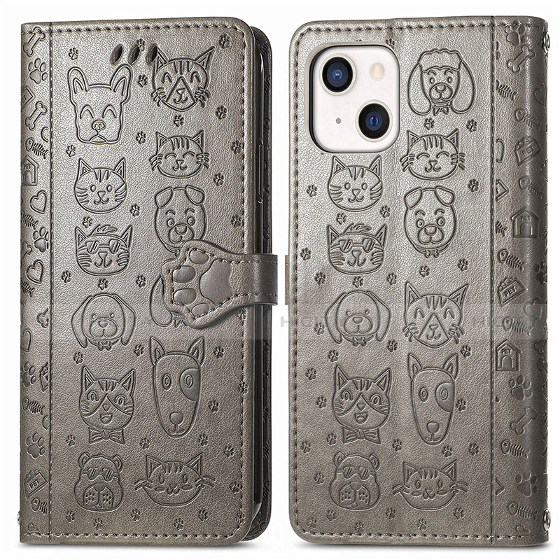 Custodia Portafoglio In Pelle Fantasia Modello Cover con Supporto H11 per Apple iPhone 14 Plus