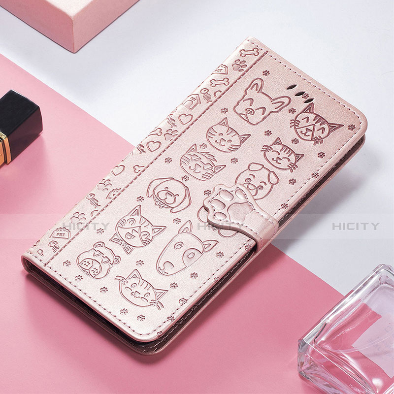 Custodia Portafoglio In Pelle Fantasia Modello Cover con Supporto H12 per Apple iPhone 13 Mini Oro Rosa