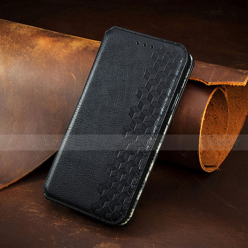 Custodia Portafoglio In Pelle Fantasia Modello Cover con Supporto H14 per Apple iPhone 13 Mini Nero