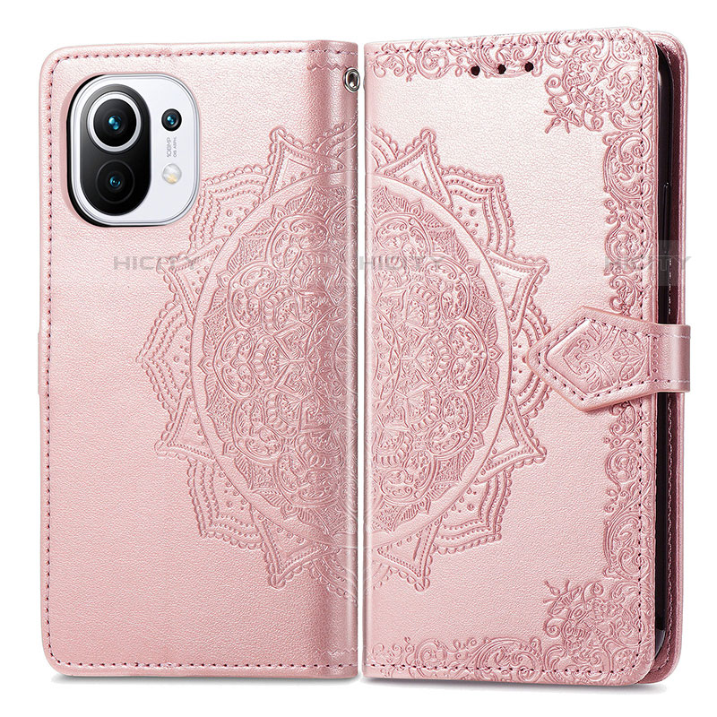 Custodia Portafoglio In Pelle Fantasia Modello Cover con Supporto L01 per Xiaomi Mi 11 5G