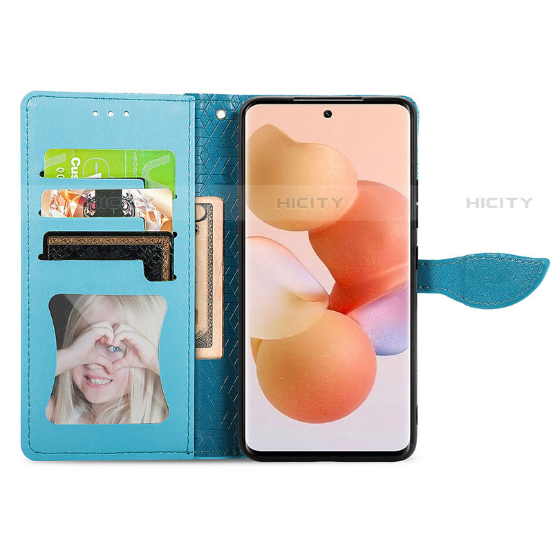 Custodia Portafoglio In Pelle Fantasia Modello Cover con Supporto L02 per Xiaomi Mi 12 Pro 5G