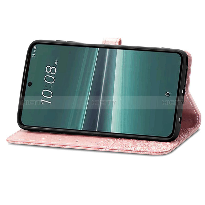 Custodia Portafoglio In Pelle Fantasia Modello Cover con Supporto per HTC U23 5G
