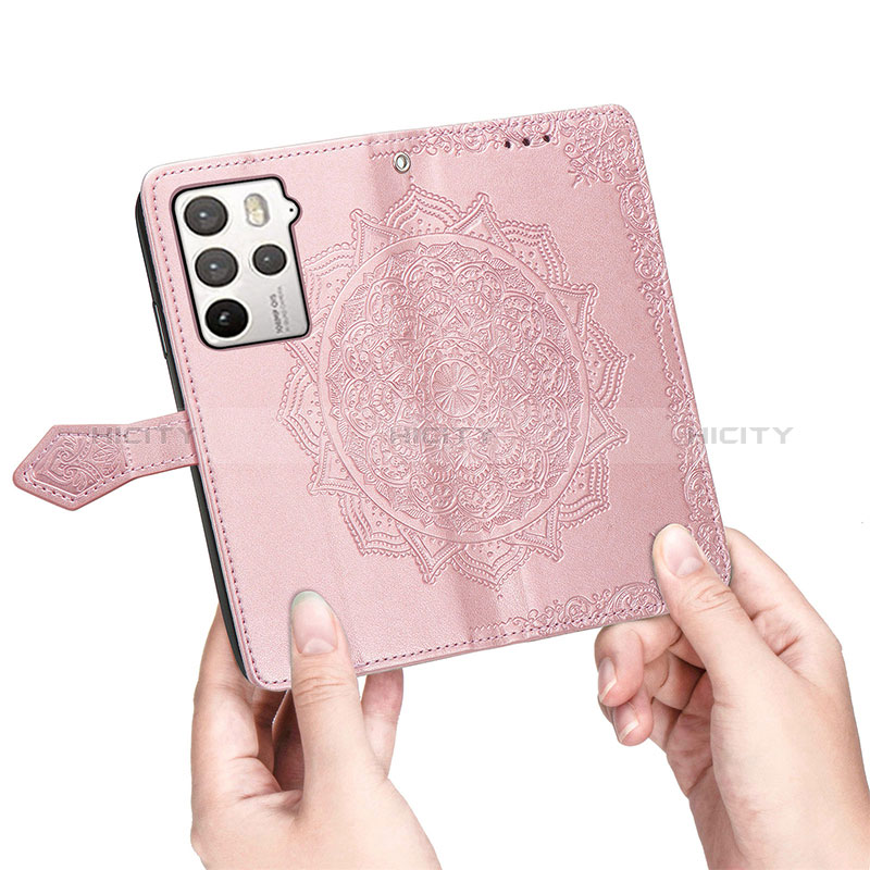 Custodia Portafoglio In Pelle Fantasia Modello Cover con Supporto per HTC U23 5G