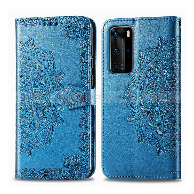 Custodia Portafoglio In Pelle Fantasia Modello Cover con Supporto per Huawei P40 Pro