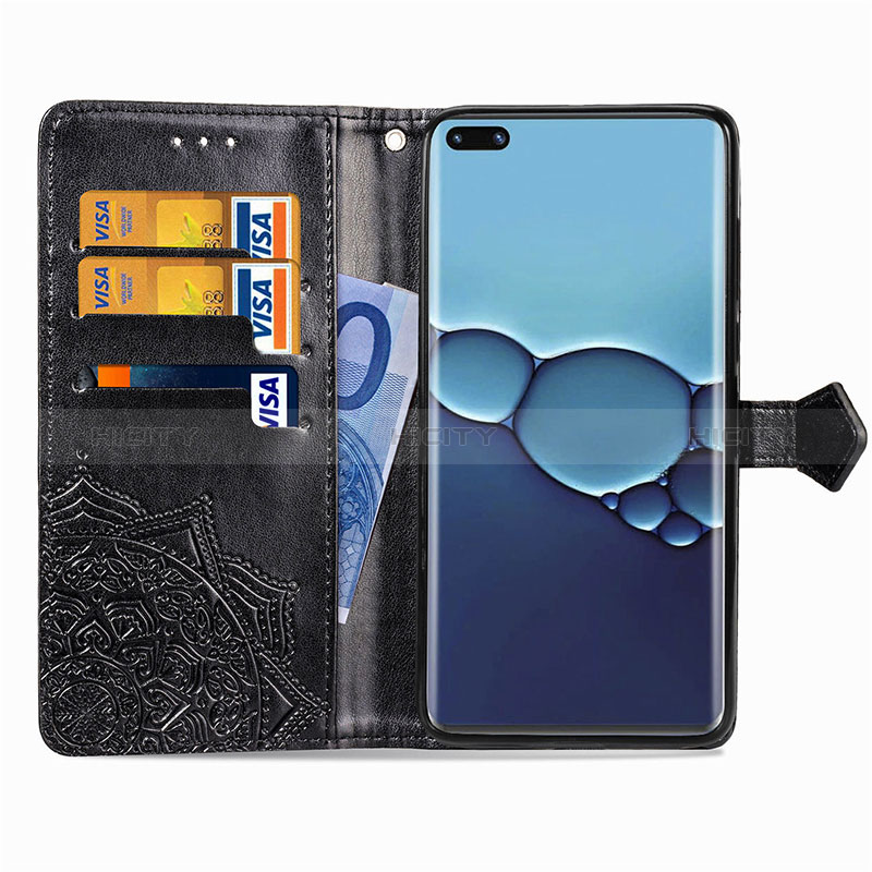 Custodia Portafoglio In Pelle Fantasia Modello Cover con Supporto per Huawei P40 Pro