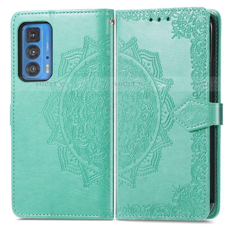 Custodia Portafoglio In Pelle Fantasia Modello Cover con Supporto per Motorola Moto Edge 20 Pro 5G