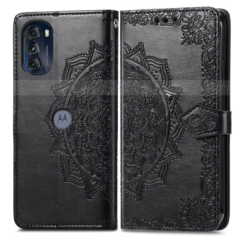 Custodia Portafoglio In Pelle Fantasia Modello Cover con Supporto per Motorola Moto G 5G (2022)