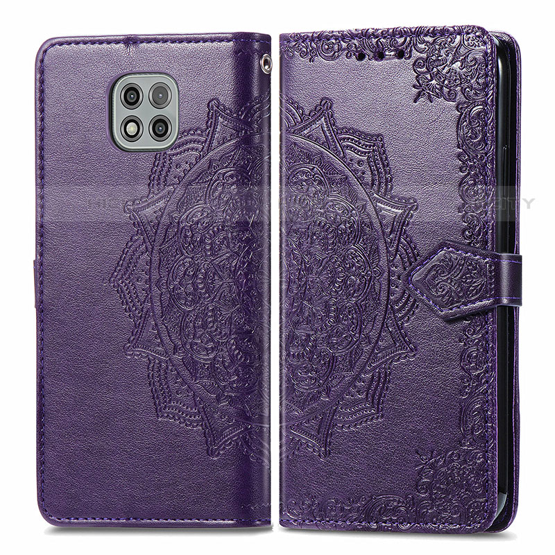 Custodia Portafoglio In Pelle Fantasia Modello Cover con Supporto per Motorola Moto G Power (2021)