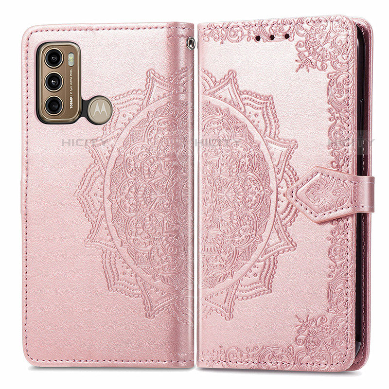 Custodia Portafoglio In Pelle Fantasia Modello Cover con Supporto per Motorola Moto G40 Fusion