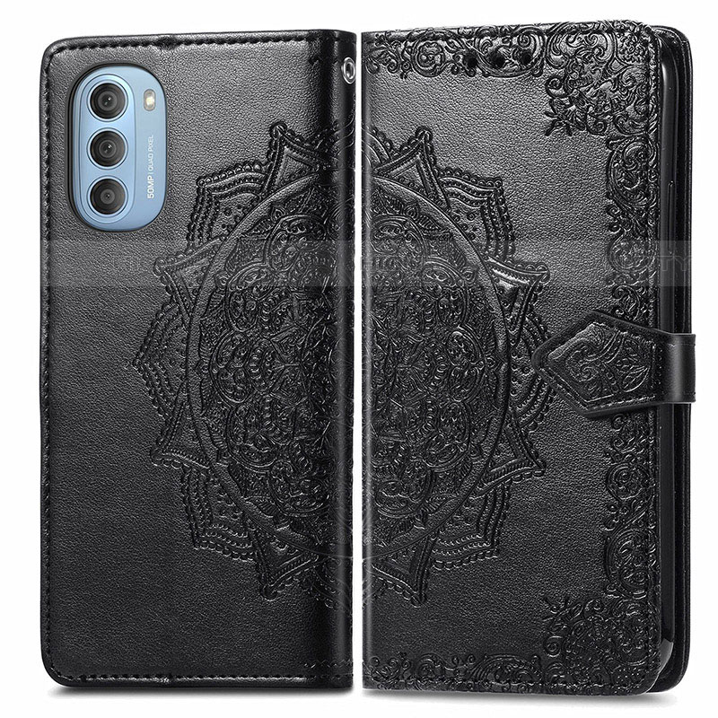 Custodia Portafoglio In Pelle Fantasia Modello Cover con Supporto per Motorola Moto G51 5G