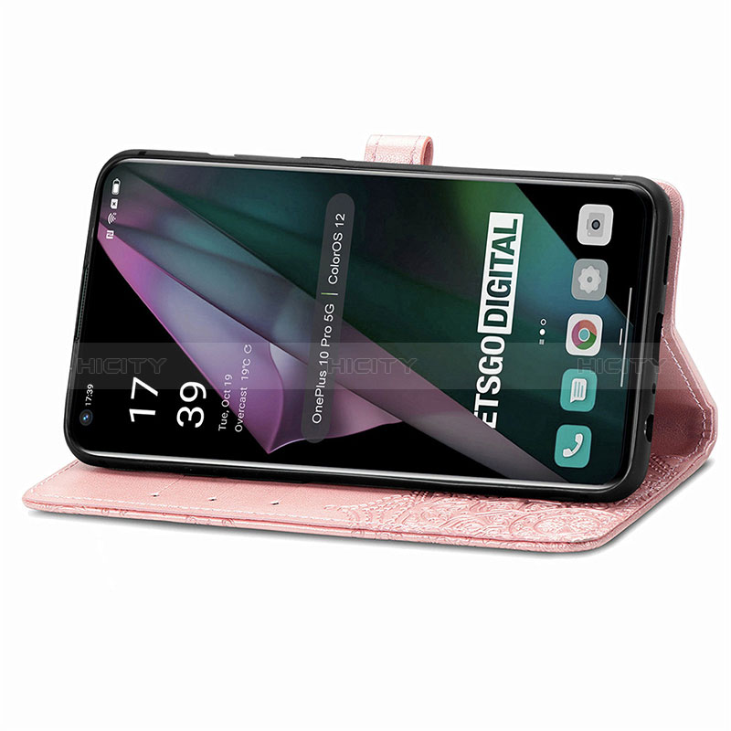 Custodia Portafoglio In Pelle Fantasia Modello Cover con Supporto per OnePlus 10 Pro 5G