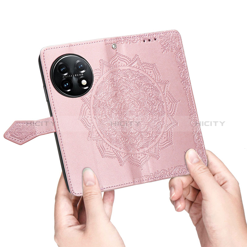 Custodia Portafoglio In Pelle Fantasia Modello Cover con Supporto per OnePlus 11 5G