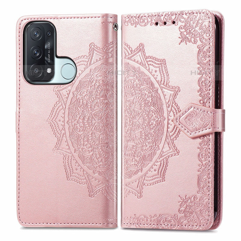 Custodia Portafoglio In Pelle Fantasia Modello Cover con Supporto per Oppo Reno5 A