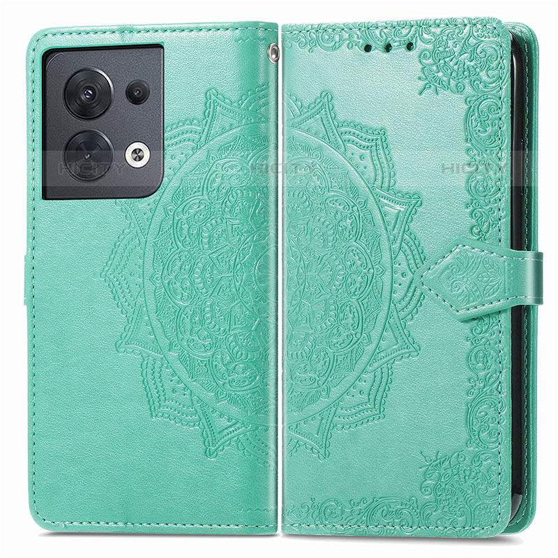 Custodia Portafoglio In Pelle Fantasia Modello Cover con Supporto per Oppo Reno8 5G