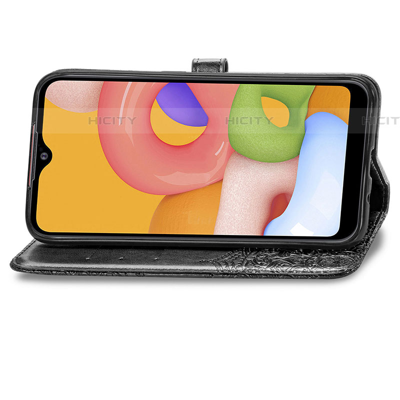Custodia Portafoglio In Pelle Fantasia Modello Cover con Supporto per Samsung Galaxy A01 SM-A015