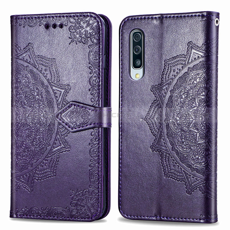 Custodia Portafoglio In Pelle Fantasia Modello Cover con Supporto per Samsung Galaxy A50