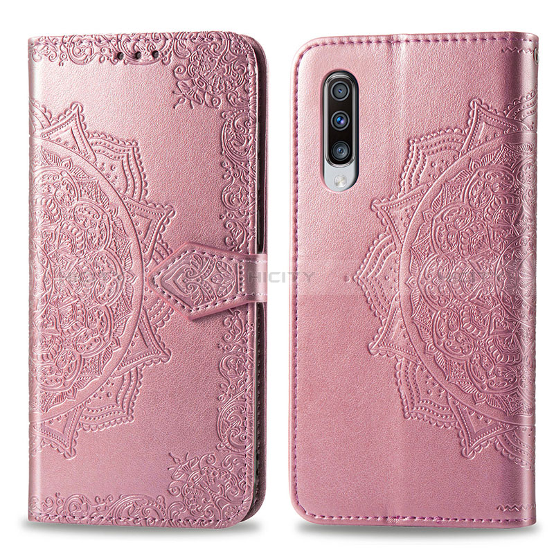 Custodia Portafoglio In Pelle Fantasia Modello Cover con Supporto per Samsung Galaxy A70