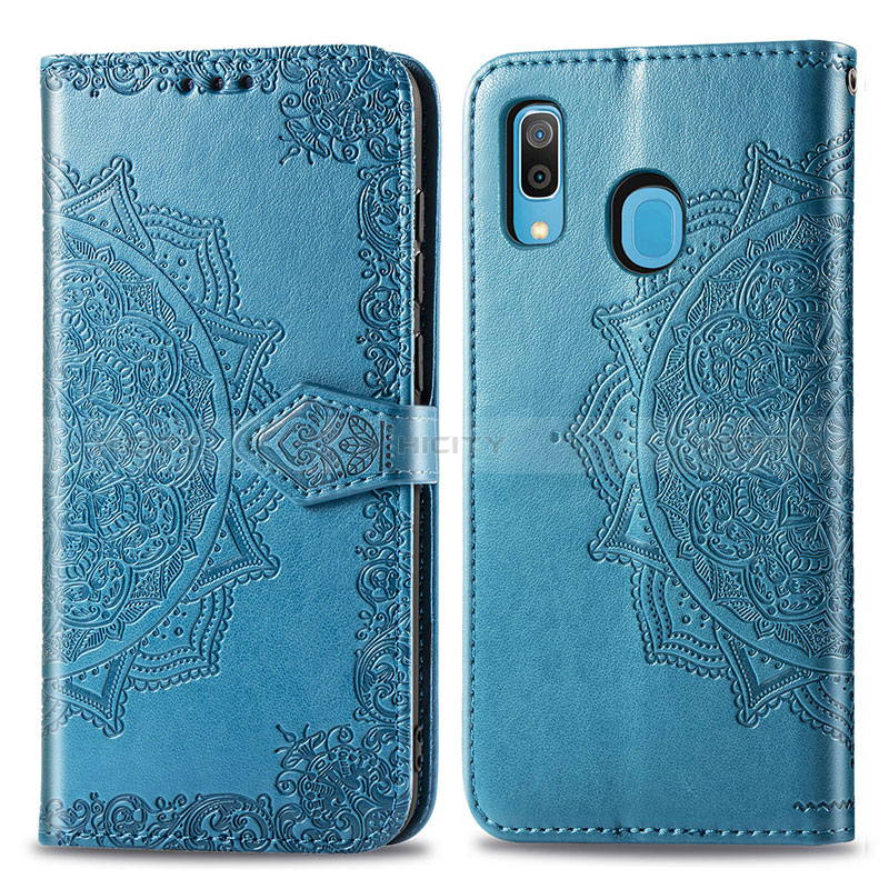Custodia Portafoglio In Pelle Fantasia Modello Cover con Supporto per Samsung Galaxy M10S