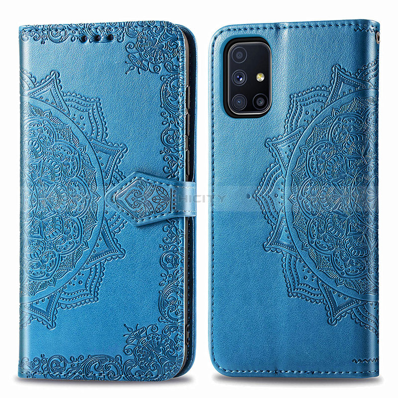 Custodia Portafoglio In Pelle Fantasia Modello Cover con Supporto per Samsung Galaxy M51
