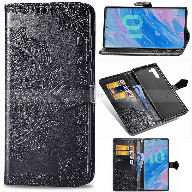 Custodia Portafoglio In Pelle Fantasia Modello Cover con Supporto per Samsung Galaxy Note 10 5G