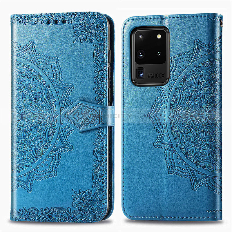 Custodia Portafoglio In Pelle Fantasia Modello Cover con Supporto per Samsung Galaxy S20 Ultra