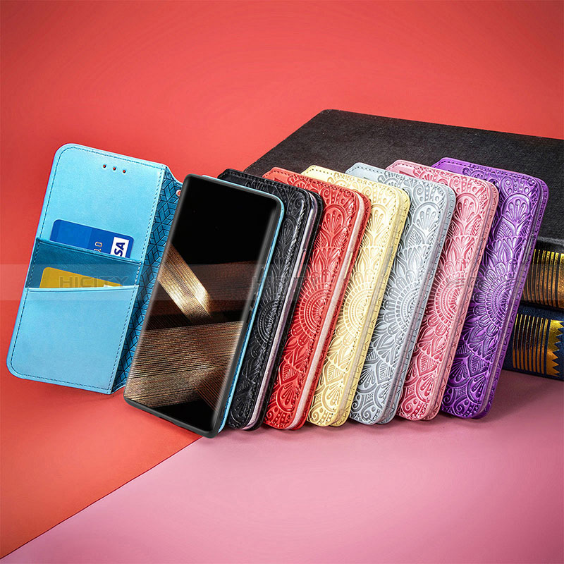 Custodia Portafoglio In Pelle Fantasia Modello Cover con Supporto per Samsung Galaxy S24 Ultra 5G