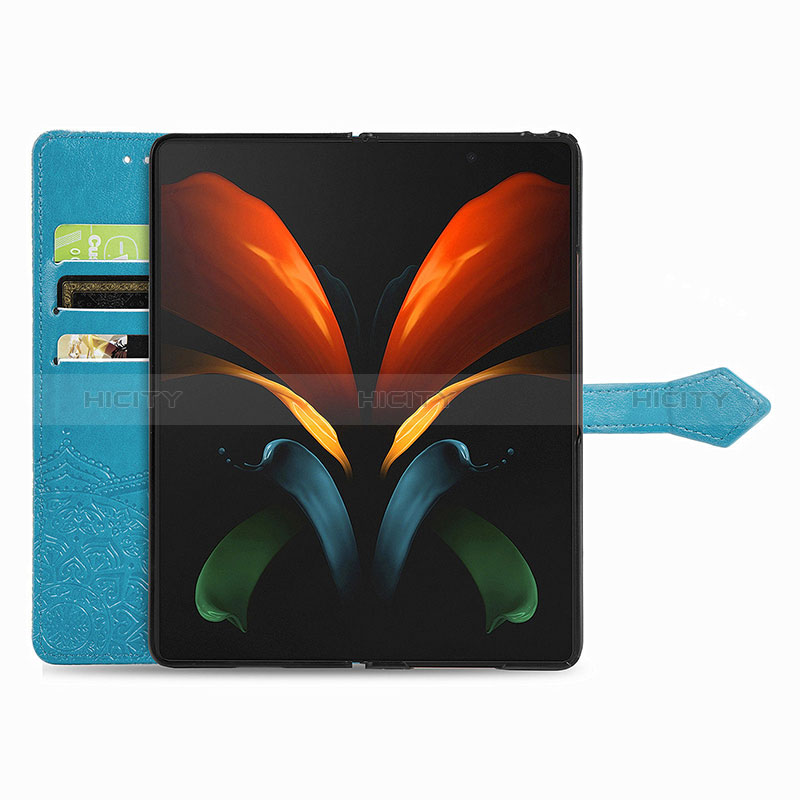 Custodia Portafoglio In Pelle Fantasia Modello Cover con Supporto per Samsung Galaxy Z Fold3 5G