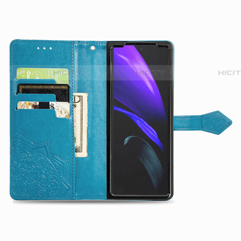 Custodia Portafoglio In Pelle Fantasia Modello Cover con Supporto per Samsung Galaxy Z Fold4 5G