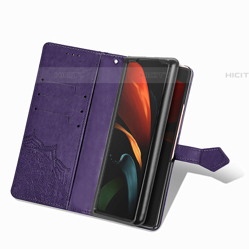 Custodia Portafoglio In Pelle Fantasia Modello Cover con Supporto per Samsung Galaxy Z Fold4 5G